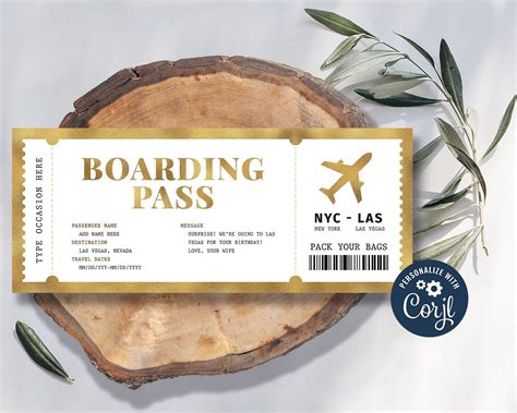 Boarding Pass Template, Ticket Template, Airline Travel, Airline Tickets, Gold Ticket, Nevada ...