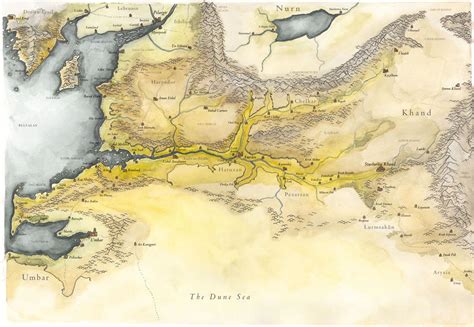 Map of Near Harad and Khand by taivaansusi on DeviantArt