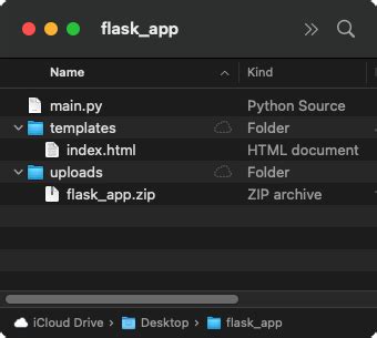 Upload File in Python Flask Application