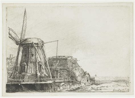 The mill, Rembrandt van Rijn, 1641 Painting by Rembrandt van Rijn