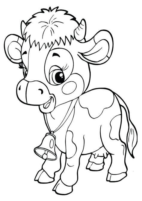 Realistic Cow Coloring Pages at GetColorings.com | Free printable ...