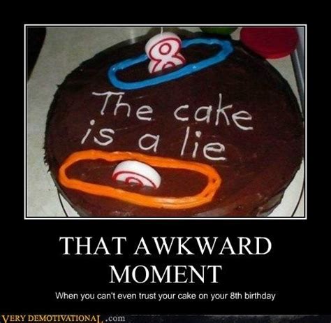 THAT AWKWARD MOMENT | Portal cake, Funny birthday cakes, Themed cakes