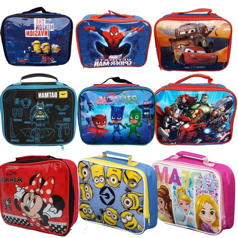 Childrens Insulated Lunch Pack Box Bag Kids Boys