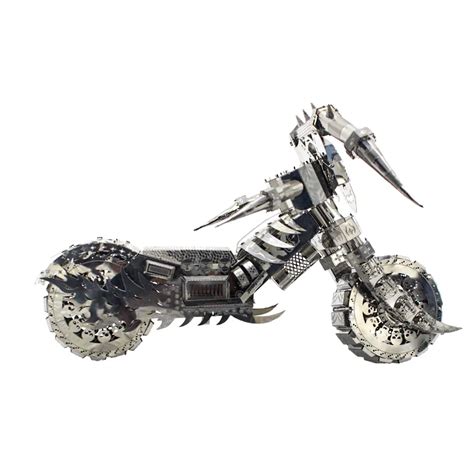 3D Metal Puzzle Puzzle Model Toy Ghost Iron Cycling Model Assembled Kit into Highly Difficult ...
