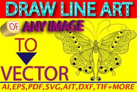 Draw black and white line art image to vector by Nazmulgraphic85 | Fiverr