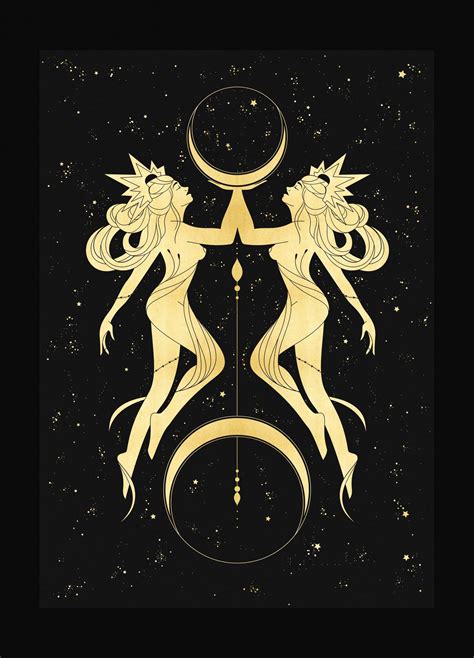 Gemini Stars Art Print - Cocorrina