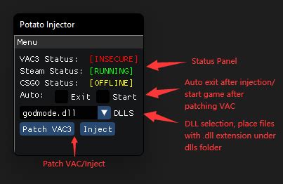 GitHub - leo4048111/Potato-Injector: An up-to-date, undetected & user-friendly CS:GO/CS2 ...