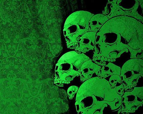 Neon Green Skull Wallpapers - Top Free Neon Green Skull Backgrounds - WallpaperAccess