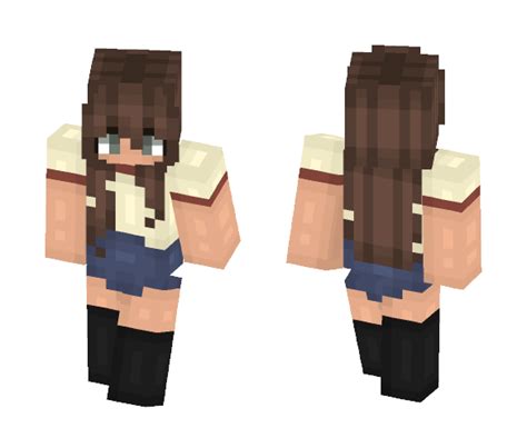 Download Girl With Brown Hair Minecraft Skin for Free. SuperMinecraftSkins