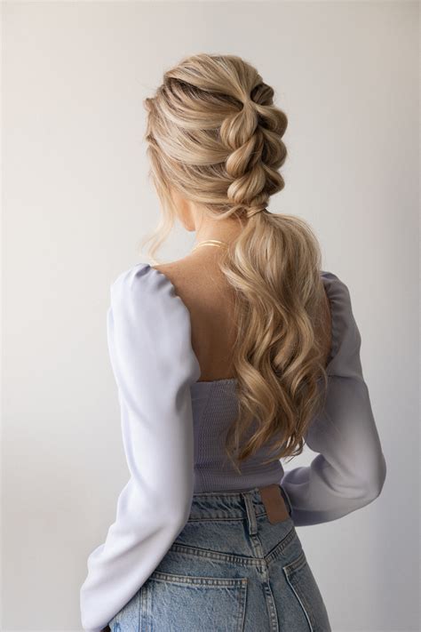 EASY BRAIDED PONYTAIL HAIRSTYLE SPRING 🌷 - Alex Gaboury