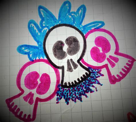 Pink and Black Skull by mon19ami99japan on DeviantArt