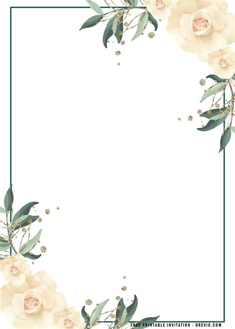 (FREE Printable) – Boho Flower Invitation Templates | Floral ...