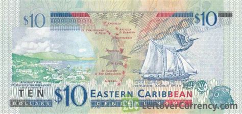 10 Eastern Caribbean dollars banknote - Exchange yours for cash today