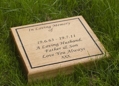 Woodland Burials, Memorial Plaques, Wooden Memorials | Memorial plaque ...