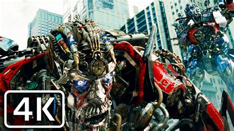 Transformers 3 - Optimus Prime kills Megatron and Sentinel Prime [4K] - YouTube