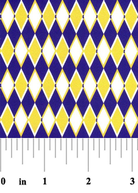 Diamond Pattern Fabric: Purple & Gold | Diamond Print Fabric