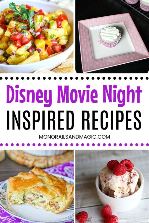 12 Movie Recipe Combos for Disney Movie Night | Disney movie themed ...