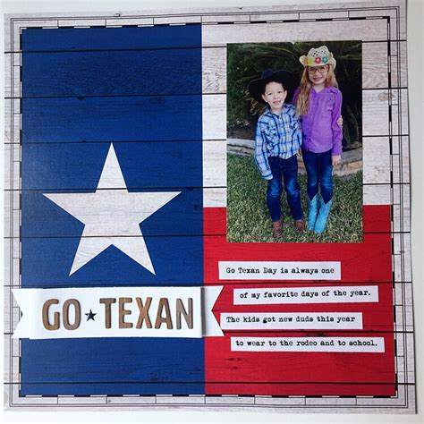 Go Texan Day - Project Idea - Scrapbook.com