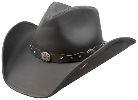 Stetson Roxbury Black Distressed Shapeable Leather Cowboy Western Hat - X-Large - Walmart.com