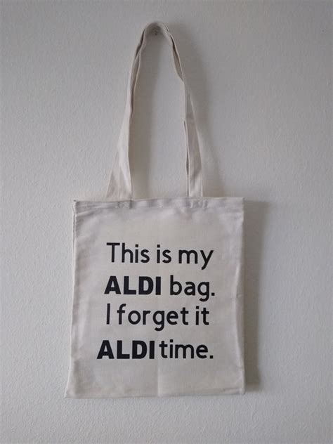 Aldi Reusable Canvas Tote Bag - Etsy