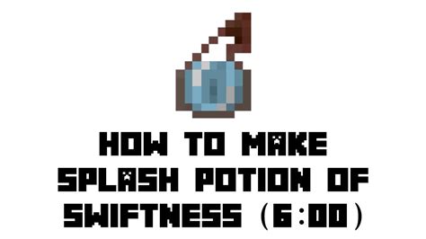 How to make swiftness potions