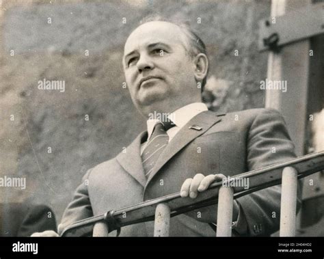 President of the Soviet Union Mikhail Gorbachev, 1980s Stock Photo - Alamy