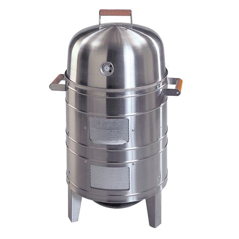 Americana Stainless Steel 351sq. inch Charcoal Water Smoker - Walmart ...