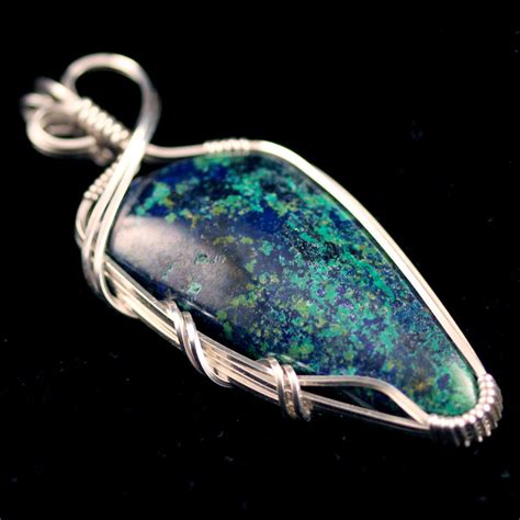 Azurite-Malachite Pendant by innerdiameter on DeviantArt