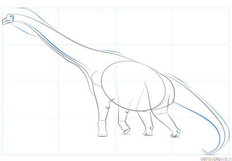 How to draw a brachiosaurus | Step by step Drawing tutorials