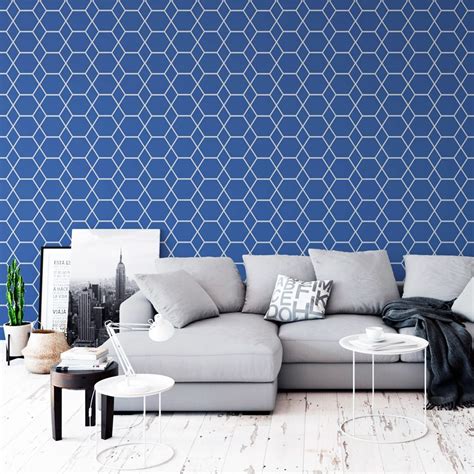 Navy Blue / Silver #geometric #blue #silver | Geometric wallpaper ...