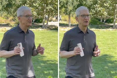 Tim Cook uses Natural Titanium iPhone 15 Pro | The Apple Post