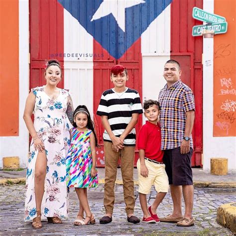 Family portraits in front of the Puerto Rico Flag Door. 🇵🇷 Old San Juan - Puerto Rico! hawaii ...