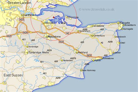 Kingsnorth Map - Street and Road Maps of Kent England UK