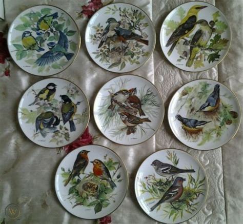 Bradex WWF Songbirds of Europe by Ursula Band ltd edition set of 8 plates - 1986 | #485594417