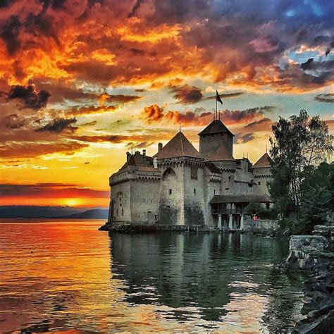 Chillon Castle, Switzerland : r/castles