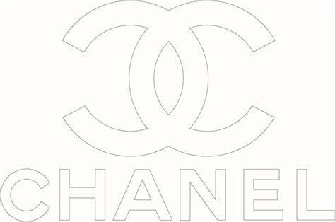 the chanel logo is shown in black and white