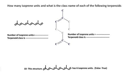 Solved How many isoprene units and what is the class name of | Chegg.com