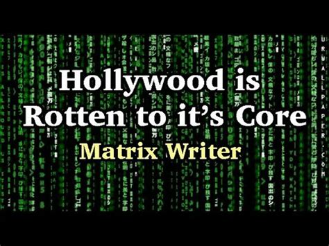 Matrix Trilogy Screenplay Writer Claims Hollywood is Rotten to It's Core w/ Thomas Althouse (1of2)