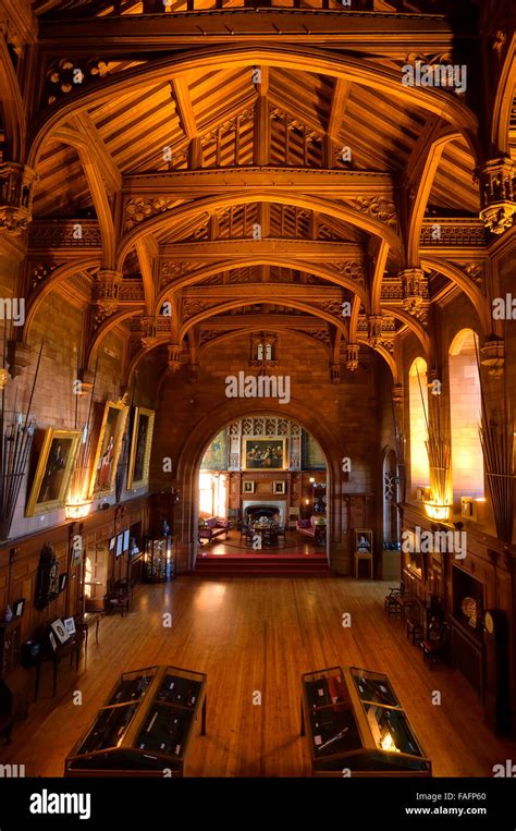 Interior of King's Hall in Bamburgh Castle, Northumberland, England, UK Stock Photo - Alamy