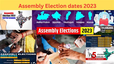 Assembly Election dates 2023 Voting for five assembly