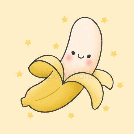 Cute banana cartoon hand drawn style - Stock Vector , #Ad, #cartoon, # ...