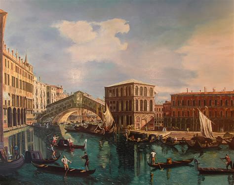 Canaletto : The Rialto Bridge -ZOOM-.