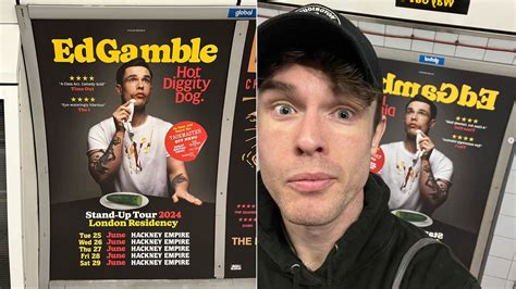 Ed Gamble: Comedian swaps hot dog for cucumber on tour posters after falling foul of TfL's ad ...