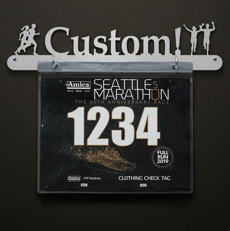 Custom Bib Display - Bib Only | Sport & Running Medal Displays | The ...