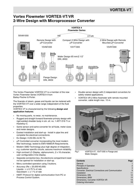 Vortex Flowmeter | Flow Measurement | Power Supply