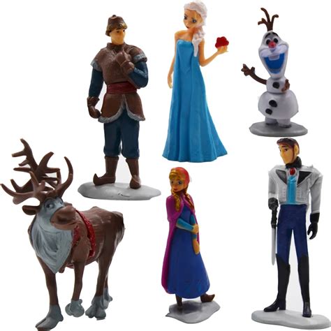 Aliexpress.com : Buy Disney Toys Frozen Toys 6 Pcs Princess And Prince Elas Olaf Cartoon Sets ...