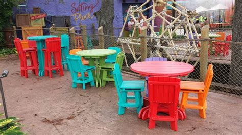 Colorful Recycled Plastic Table & Chair Set | Recycled plastic ...