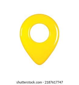 3d Render Yellow Map Pointer Minimal Stock Vector (Royalty Free) 2187617747 | Shutterstock