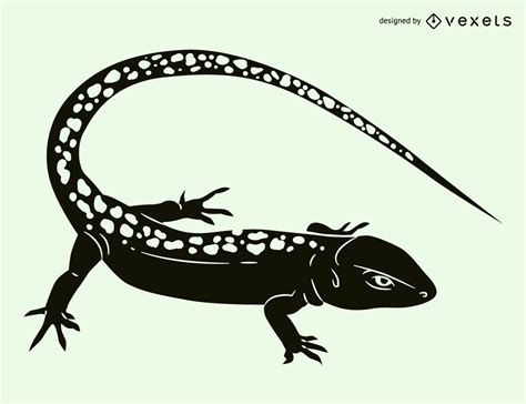 Lizard Silhouette Illustration Vector Download