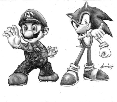 Mario y Sonic by juannando12 on DeviantArt